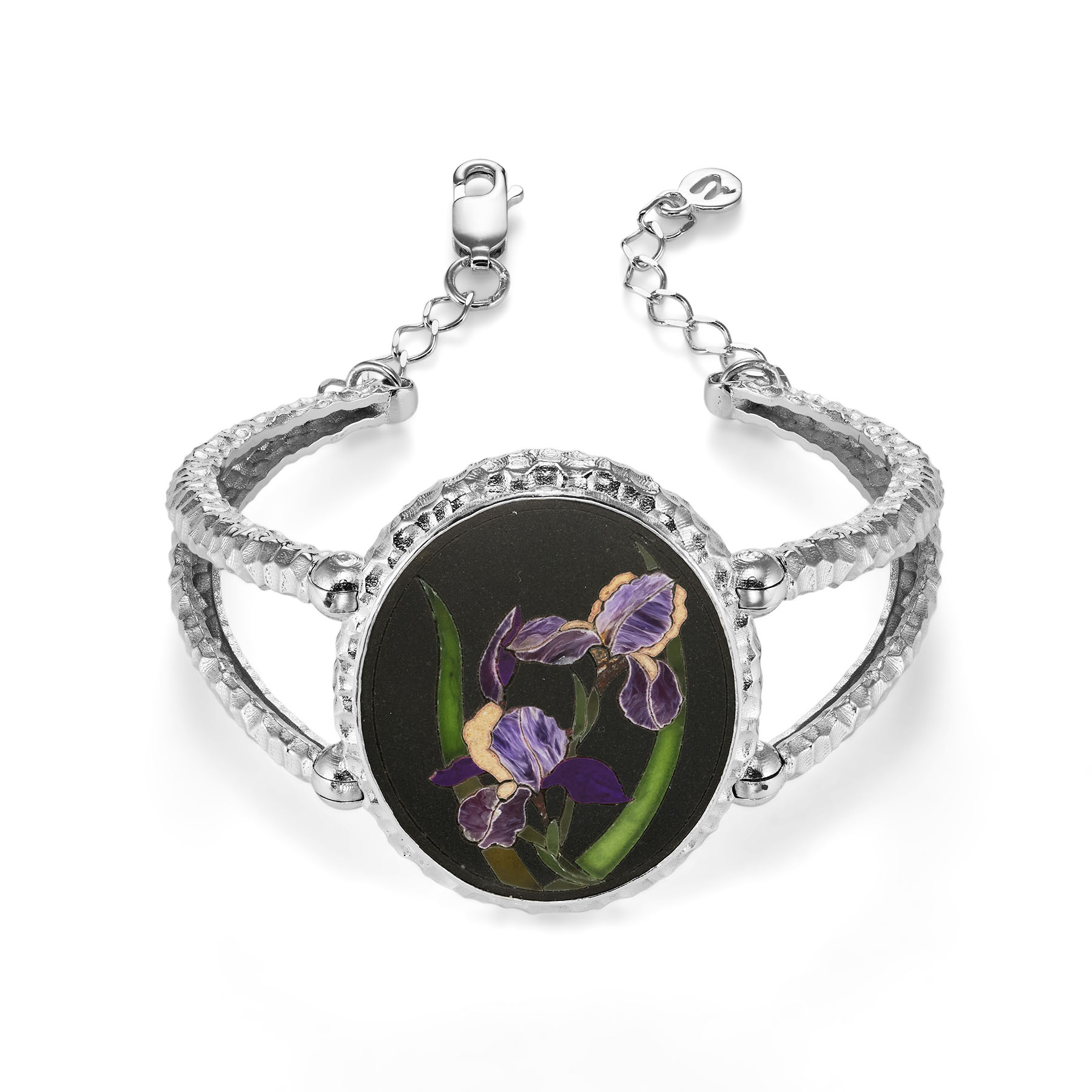 Браслет с флорентийской мозаикой Ирис, темный  